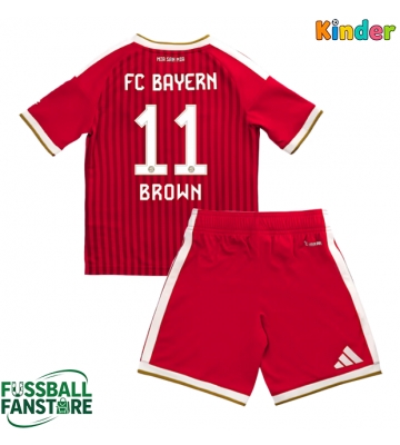 Bayern Munich Nathaniel Brown #11 Replik Heimtrikot Kinder 2026-27 Kurzarm (+ Kurze Hosen)